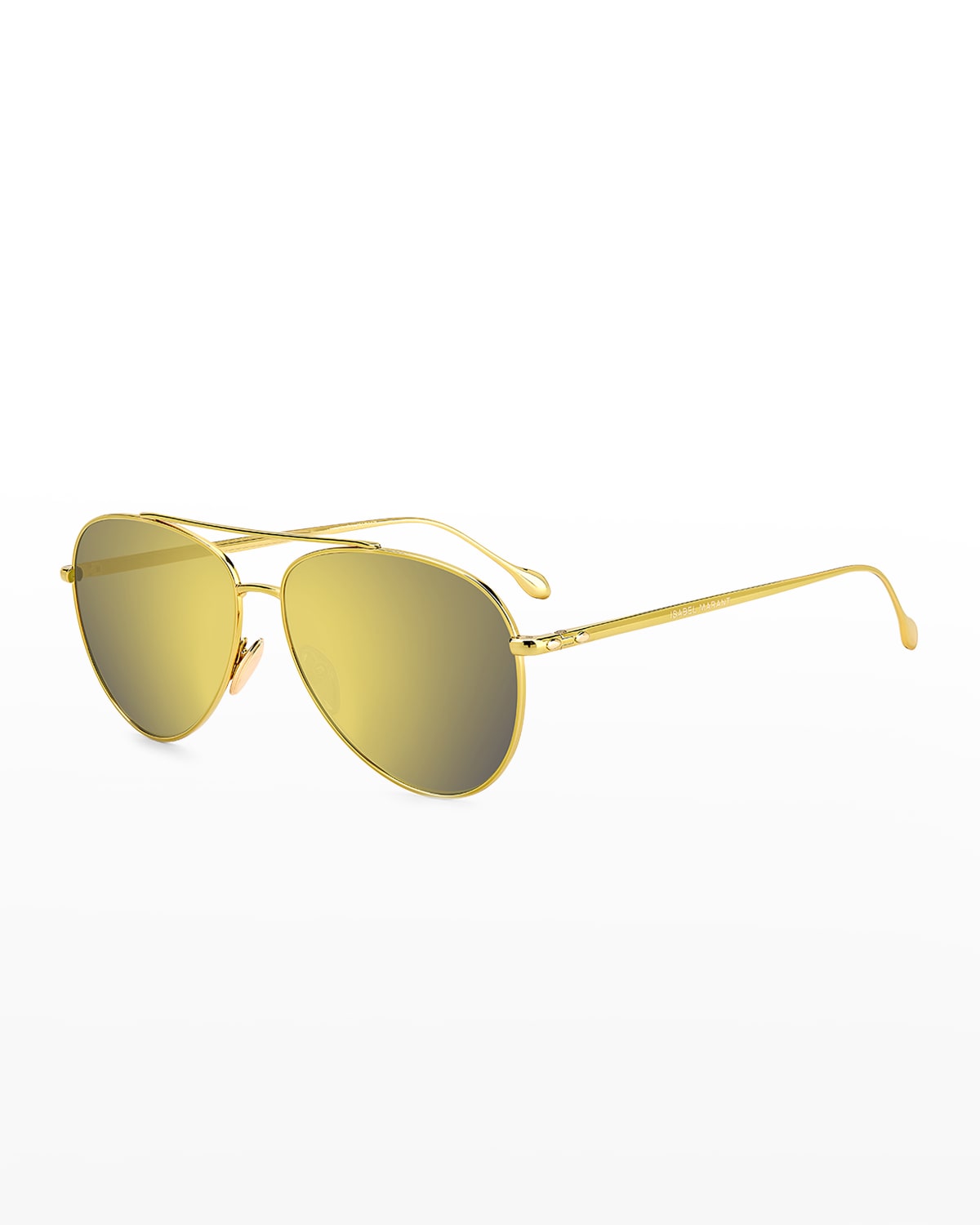 Isabel Marant 60mm Gradient Aviator Sunglasses In Yellow