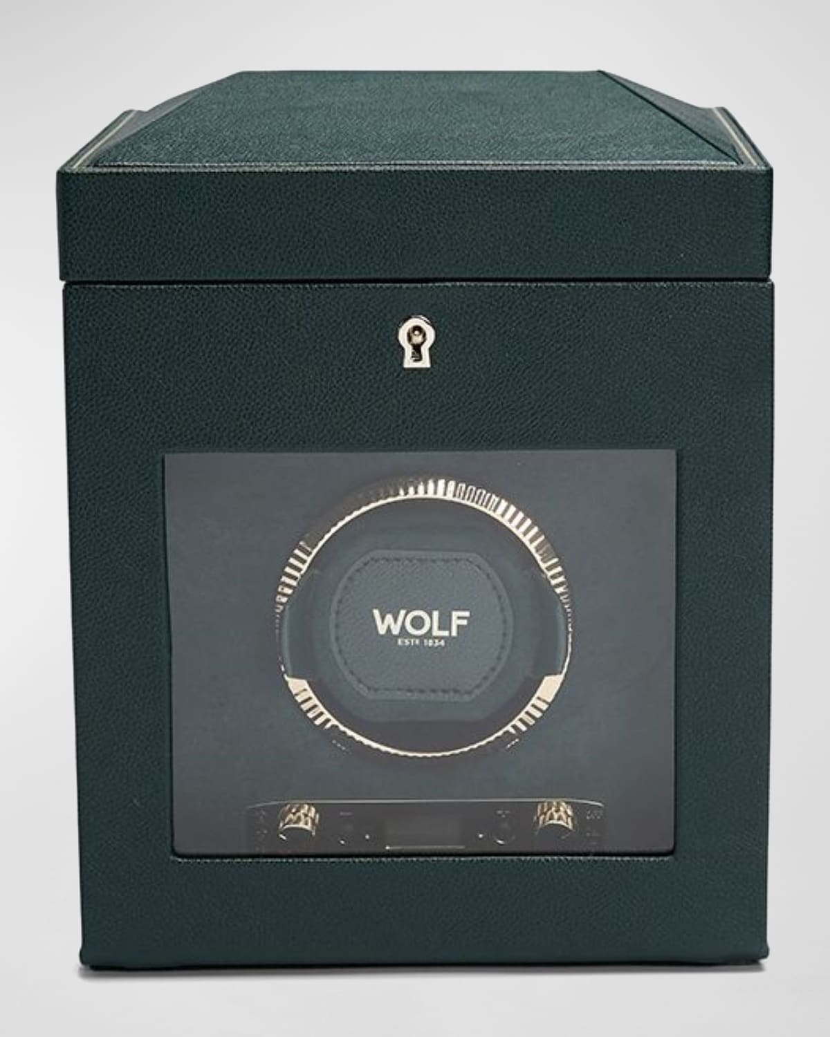 Shop Wolf British Racing Single Watch Winder In Green