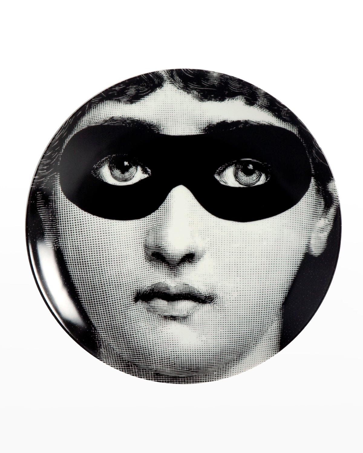 Shop Fornasetti Tema E Variazioni N. 22 Eye Mask Wall Plate In Blackwhite
