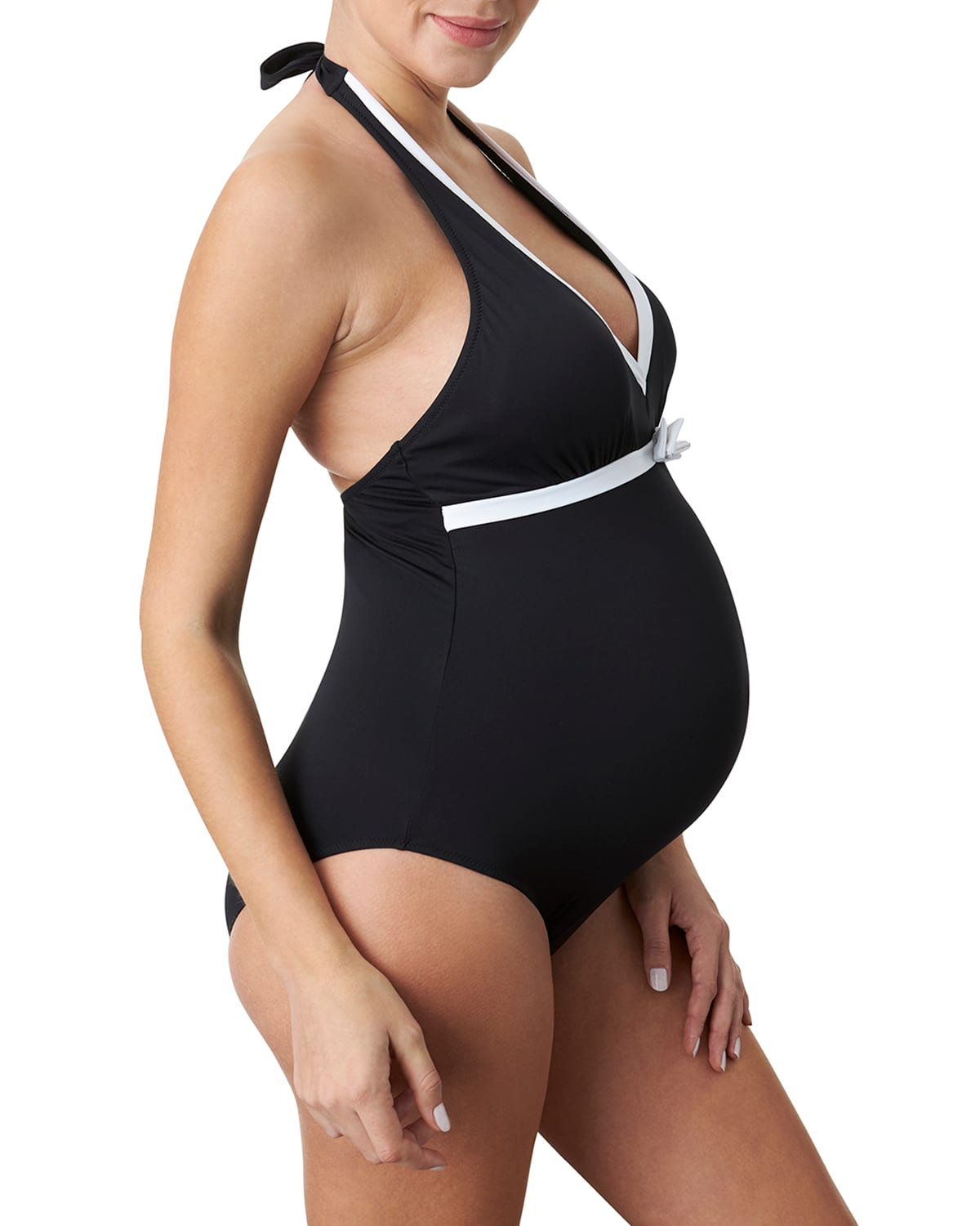 Maternity Santorini One-Piece Halter Swimsuit