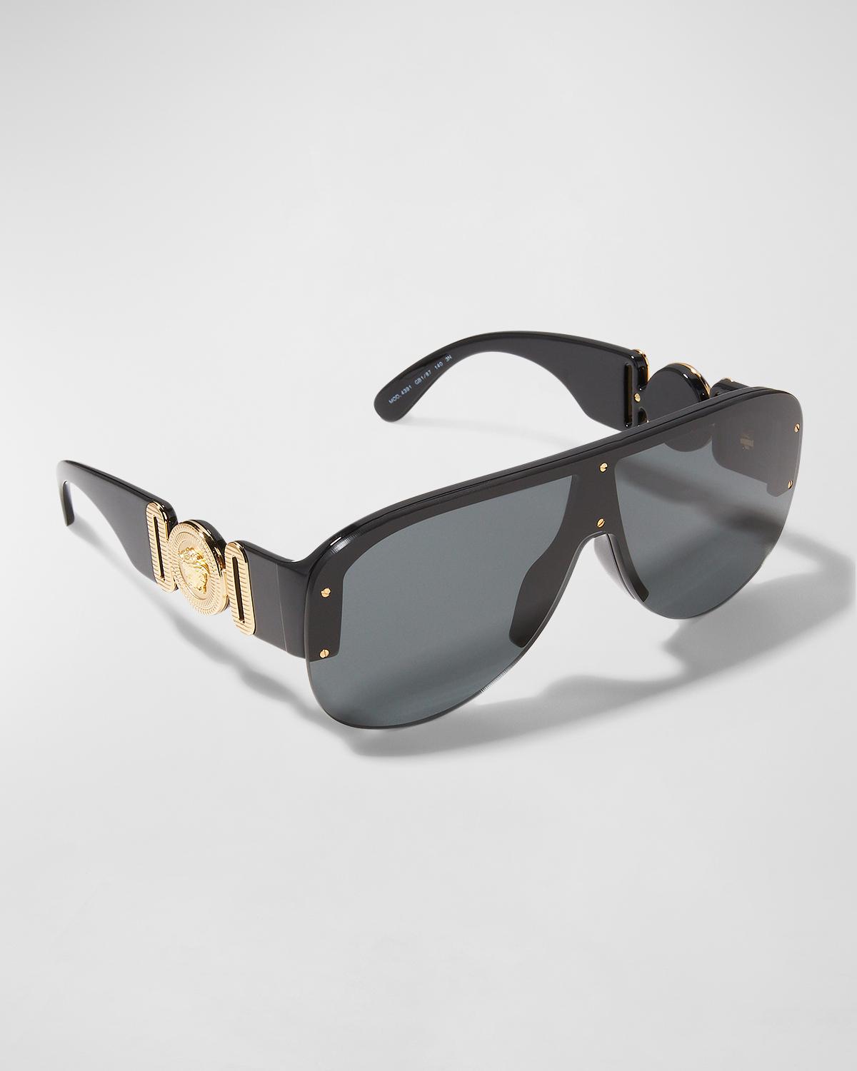Versace half frame sunglasses Versace 2245 1002/8G Sunglasses - US main image 4