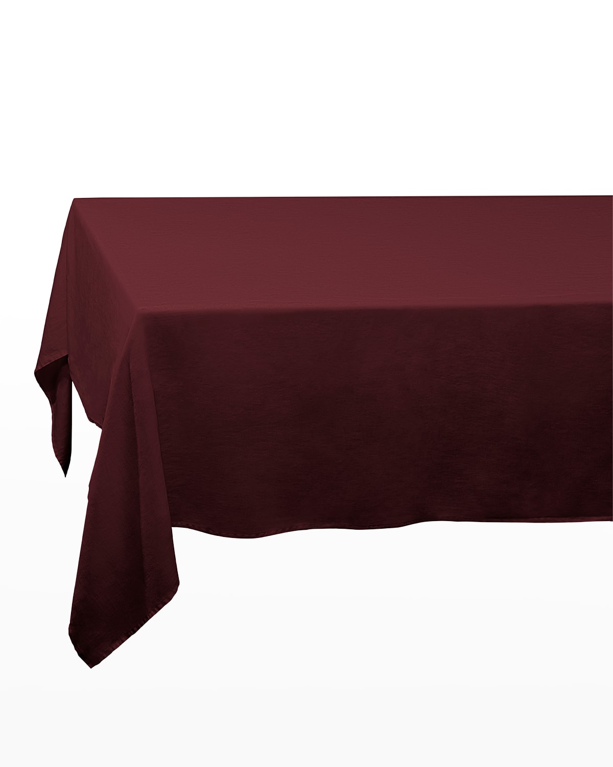 Shop L'objet Concorde Sateen Tablecloth, Large, 76" X 126" In Red