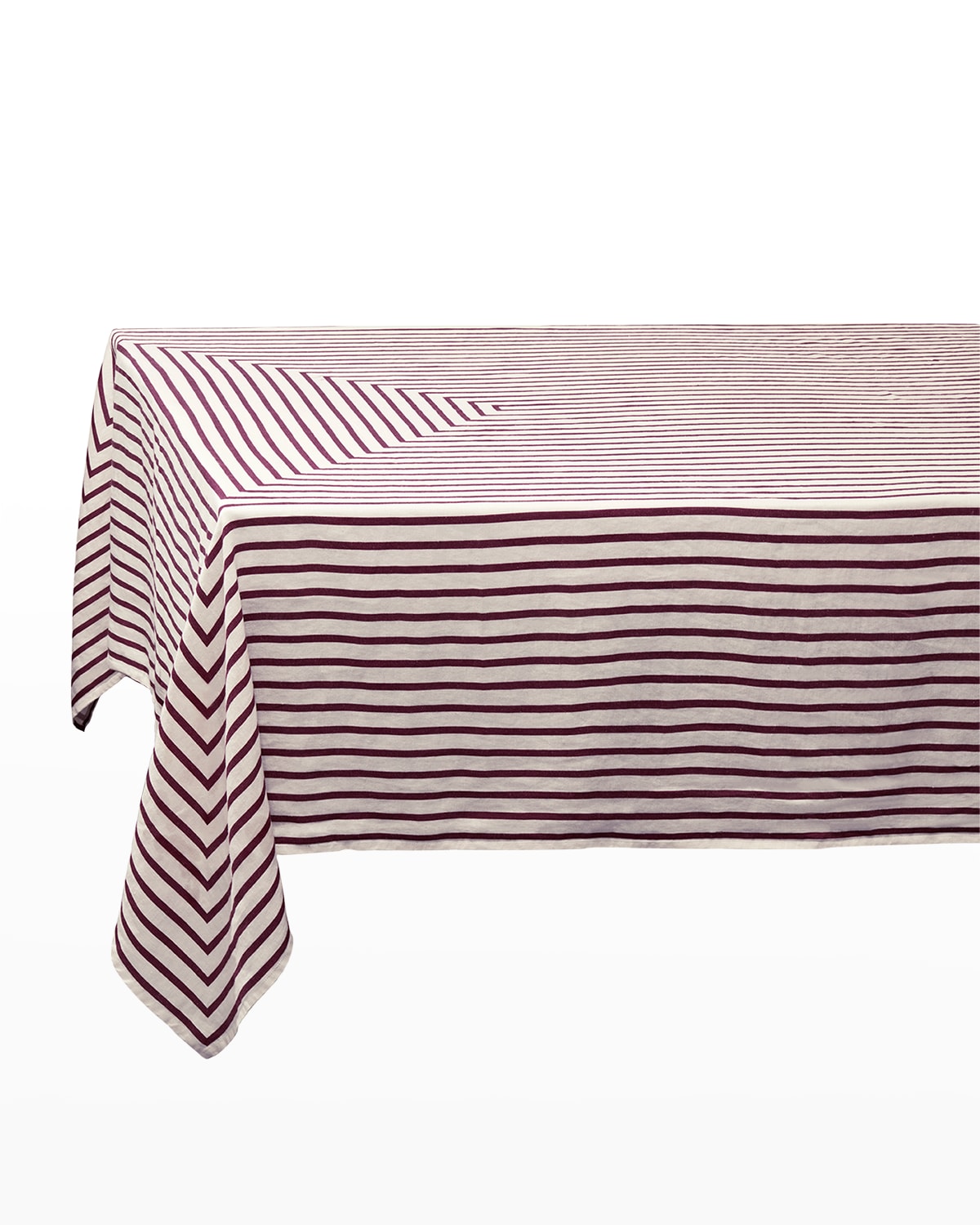 Shop L'objet Concorde Sateen Tablecloth, Medium, 70" X 90" In Red