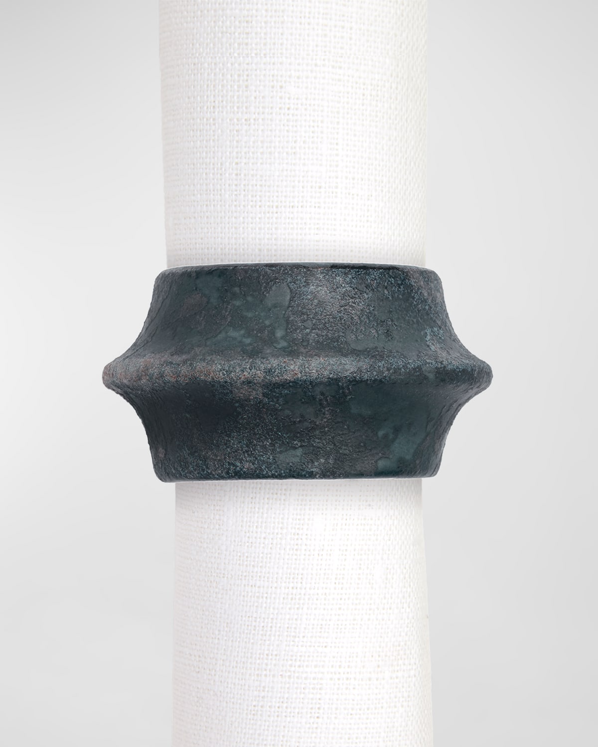 L'objet Terra Cuff Napkin Rings, Set Of 4 In Blue