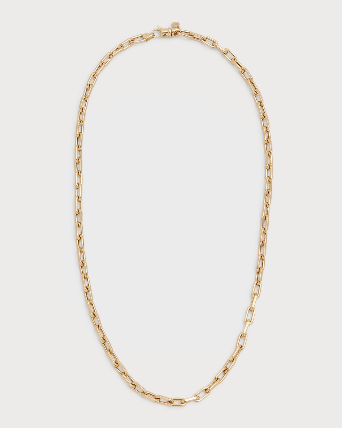 14k Gold Large Open Link Chain Necklace
