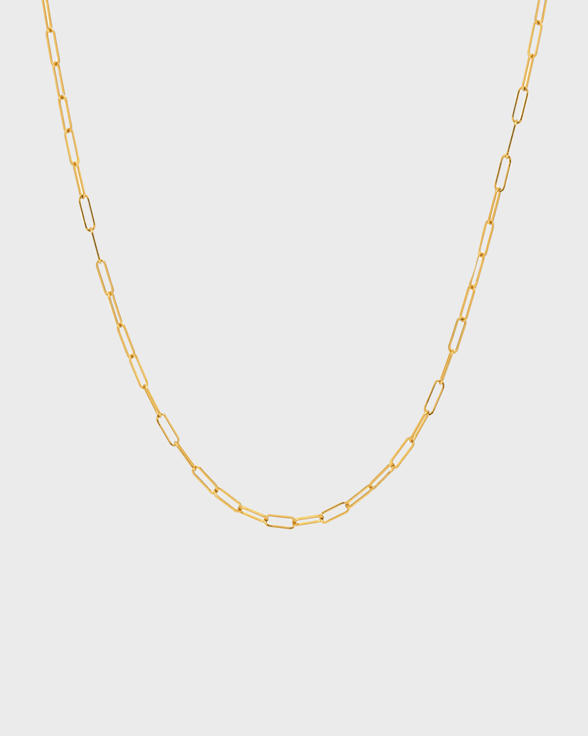 14k Gold Open Link Chain Necklace
