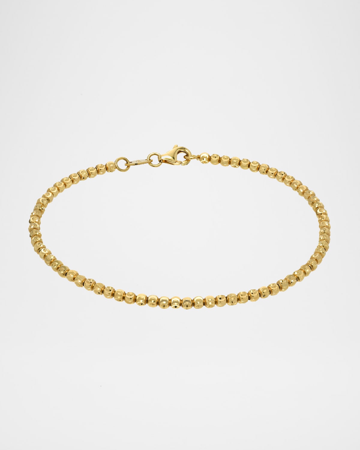 Zoe Lev Jewelry 14k Gold Diamond-Cut Bead Bracelet