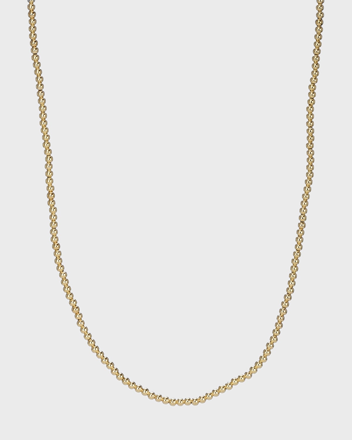 Shop Zoe Lev Jewelry 14k Gold 2mm Bead Necklace