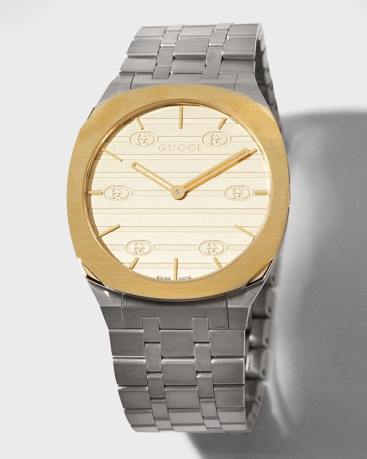 Gucci Men's 34mm Two-tone Bracelet Watch