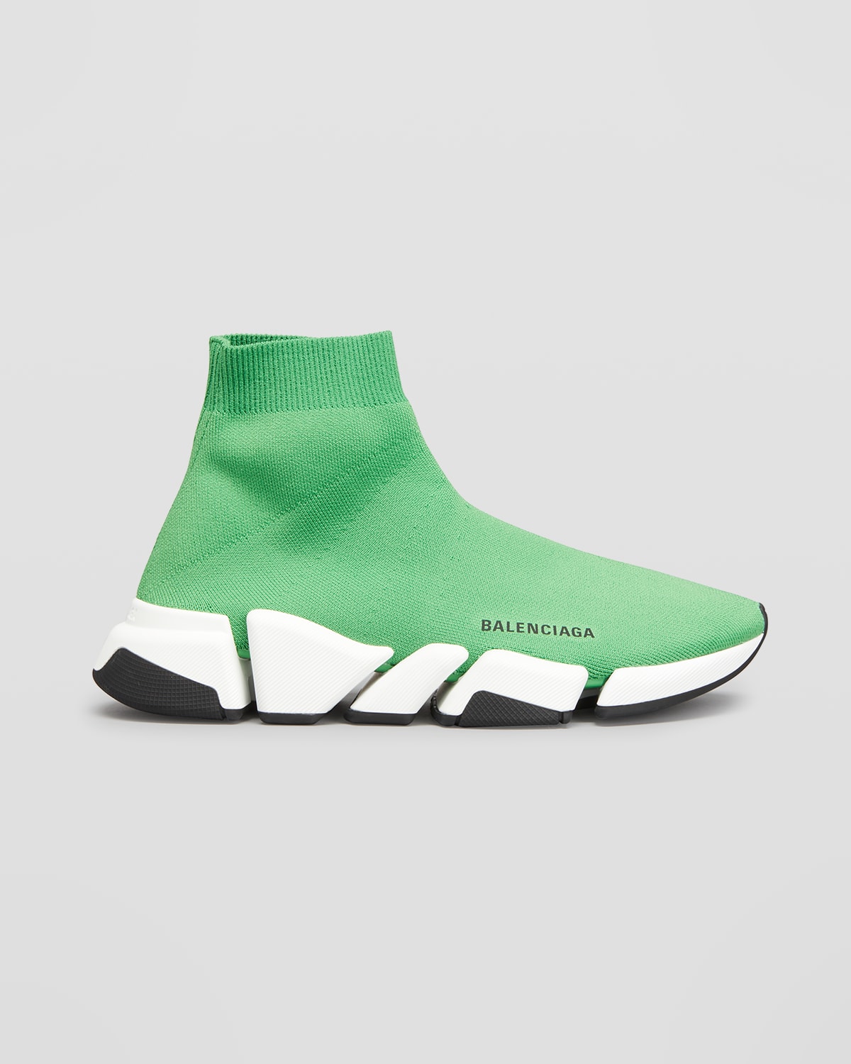 Balenciaga Men's Speed Lt. 20 Knit Sock Trainer Sneakers In Green