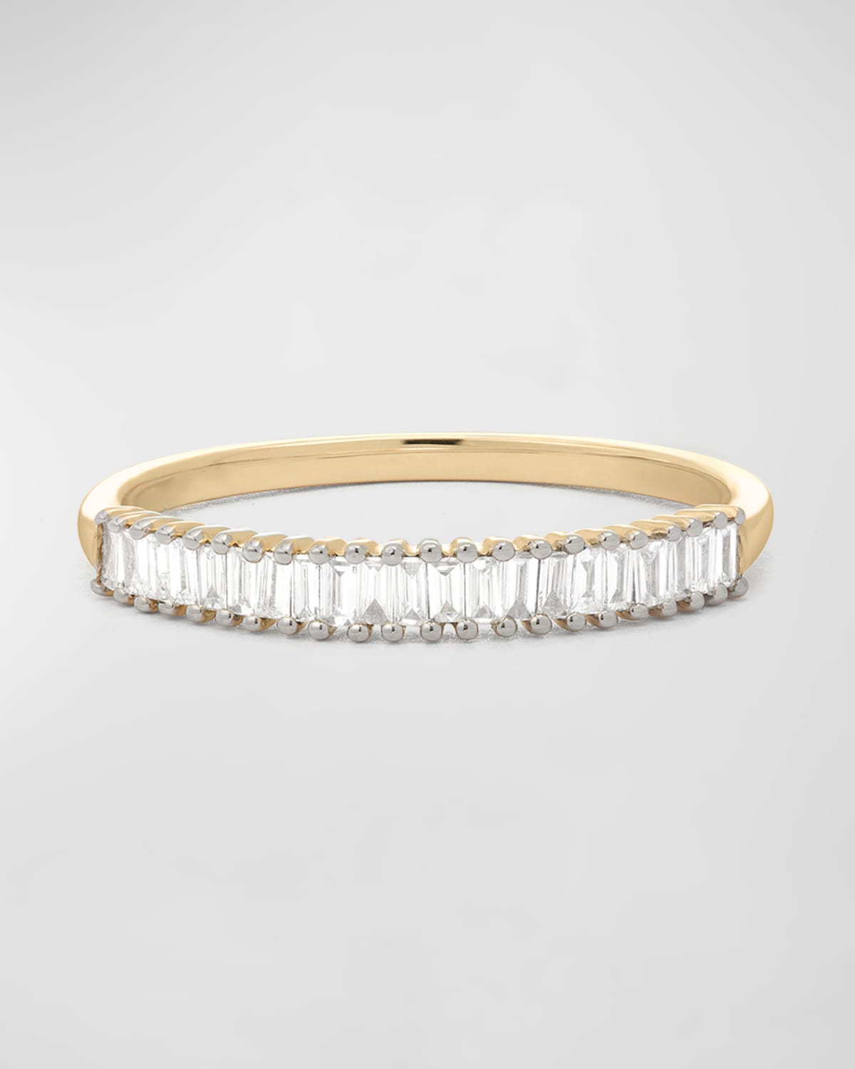 Up and Down Baguette Diamond Line Band, Size 5-7