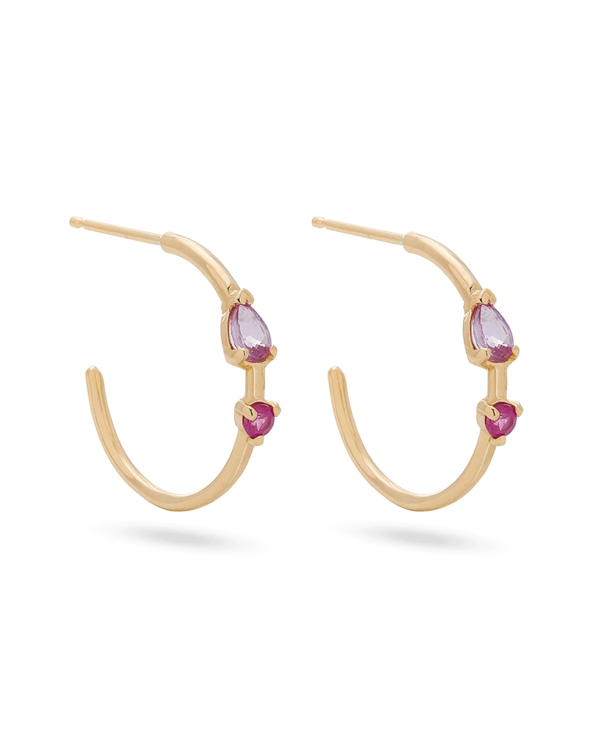 Pink Power Hoop Earrings