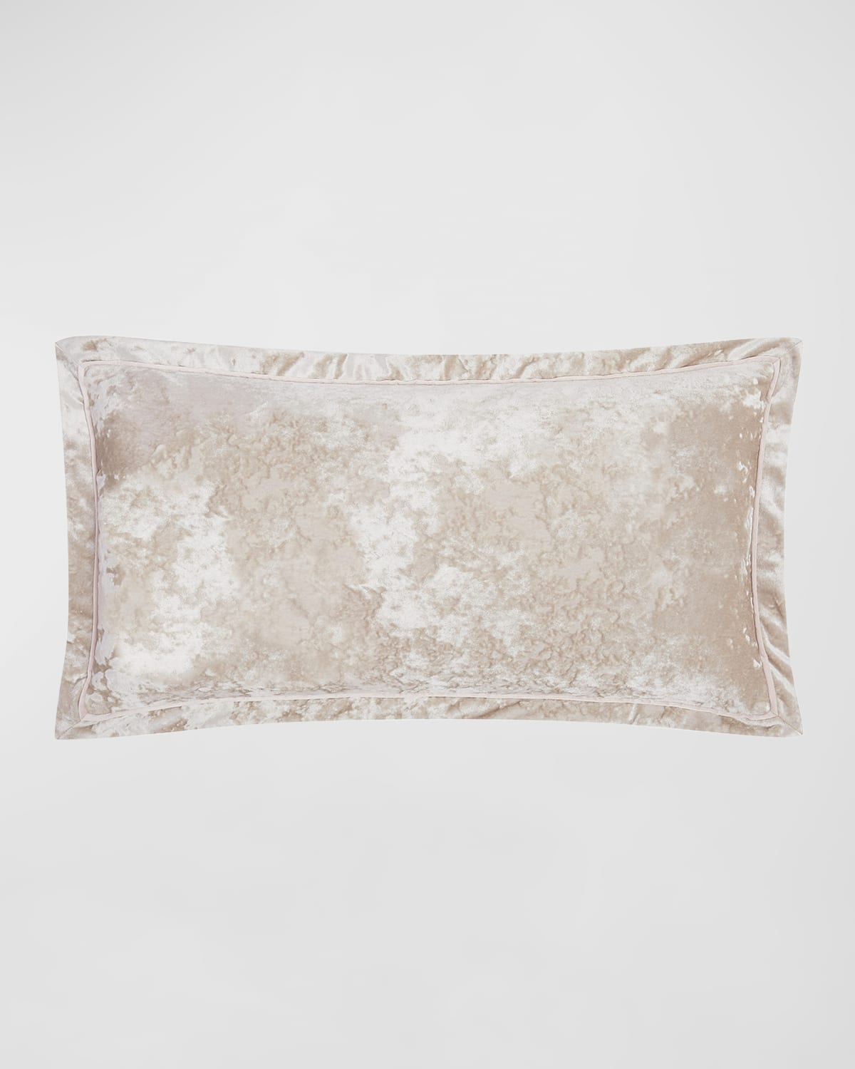 Shop Charisma Melange Velvet Bolster Pillow In Pink