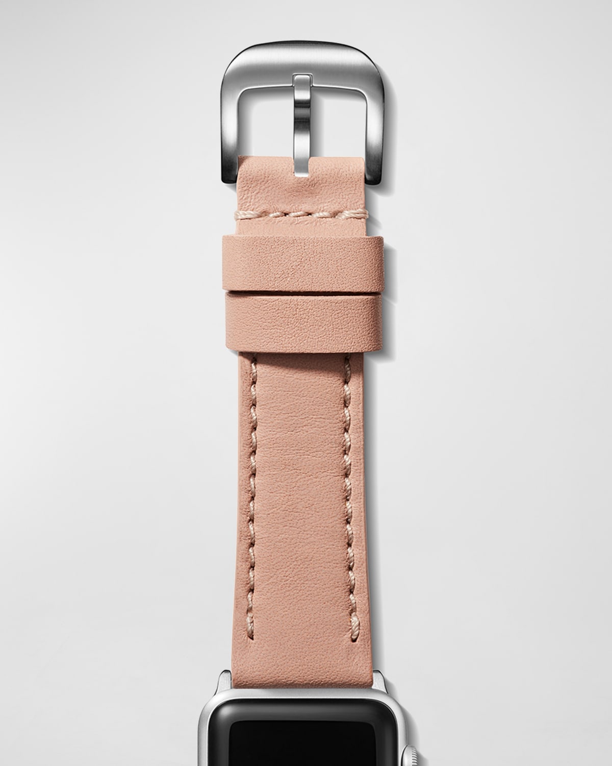 Shinola Men's 20mm Smooth Essex Leather Strap For Apple Watch In Blush