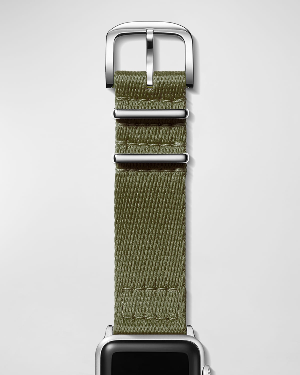 Shinola Men's 20mm Nylon Strap For Apple Watch In Khaki