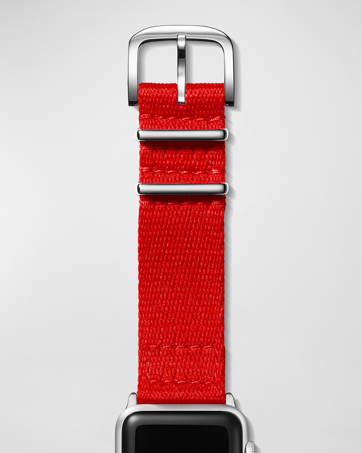 Shinola Men's 20mm Nylon Strap For Apple Watch In Red