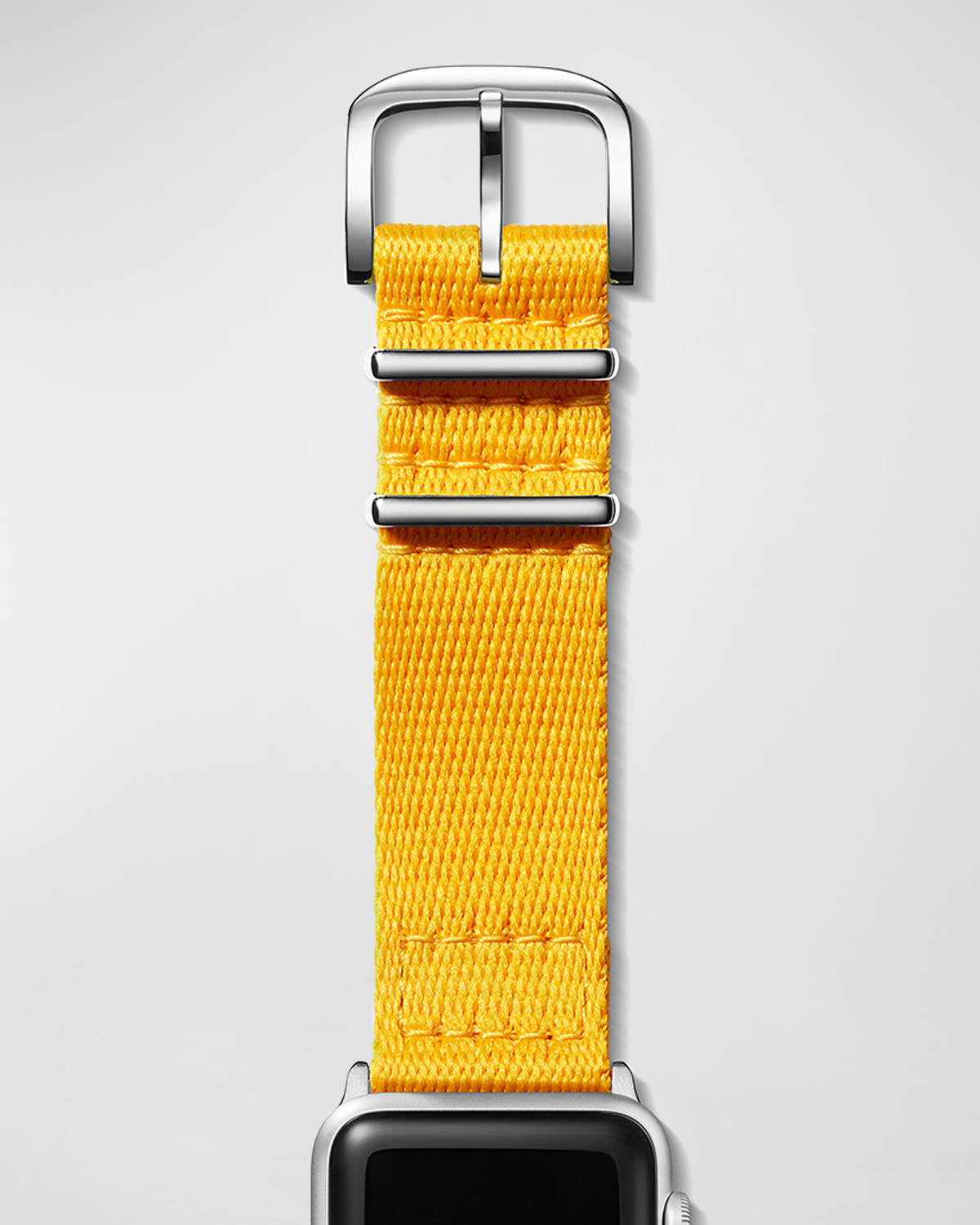 Shinola Men's 20mm Nylon Strap For Apple Watch In Yellow