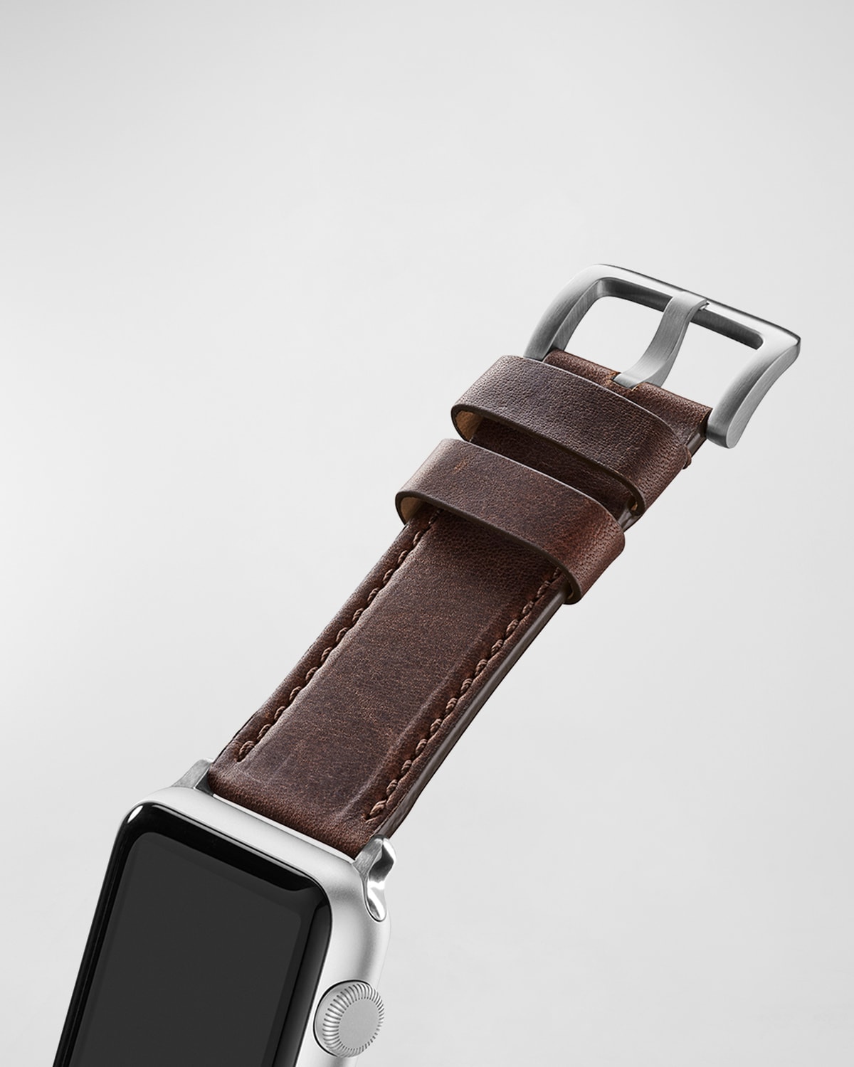 SHINOLA MEN'S 24MM GRIZZLY LEATHER STRAP FOR APPLE WATCH,PROD243520020