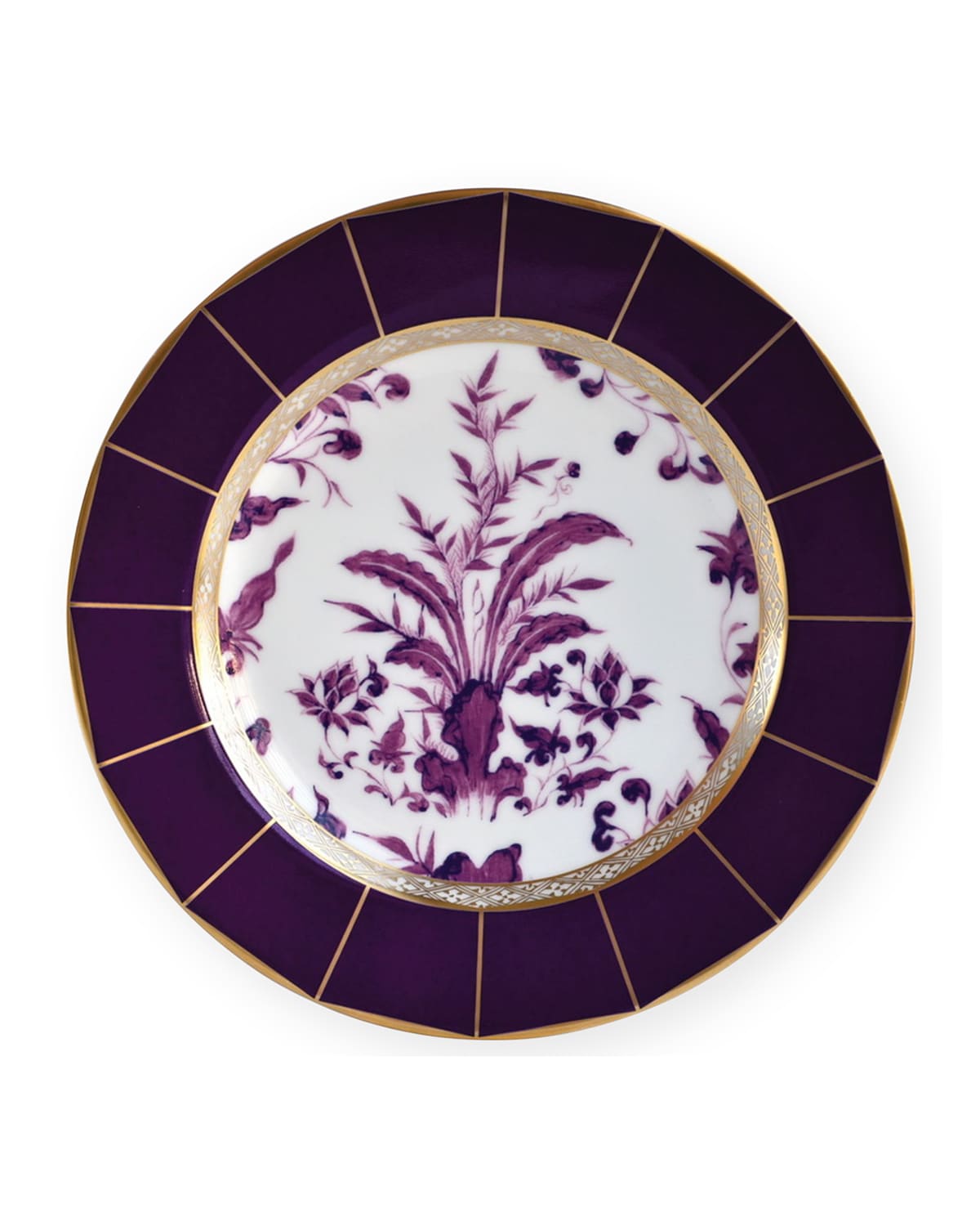 Shop Bernardaud Prunus Bread & Butter Plate, 6.5" In White/purple