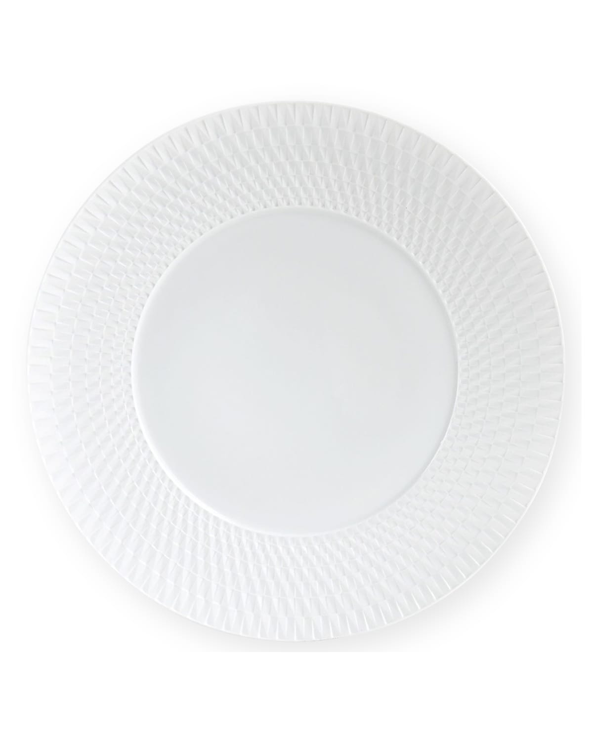 Bernardaud Twist White Collection Dinner Plate In White