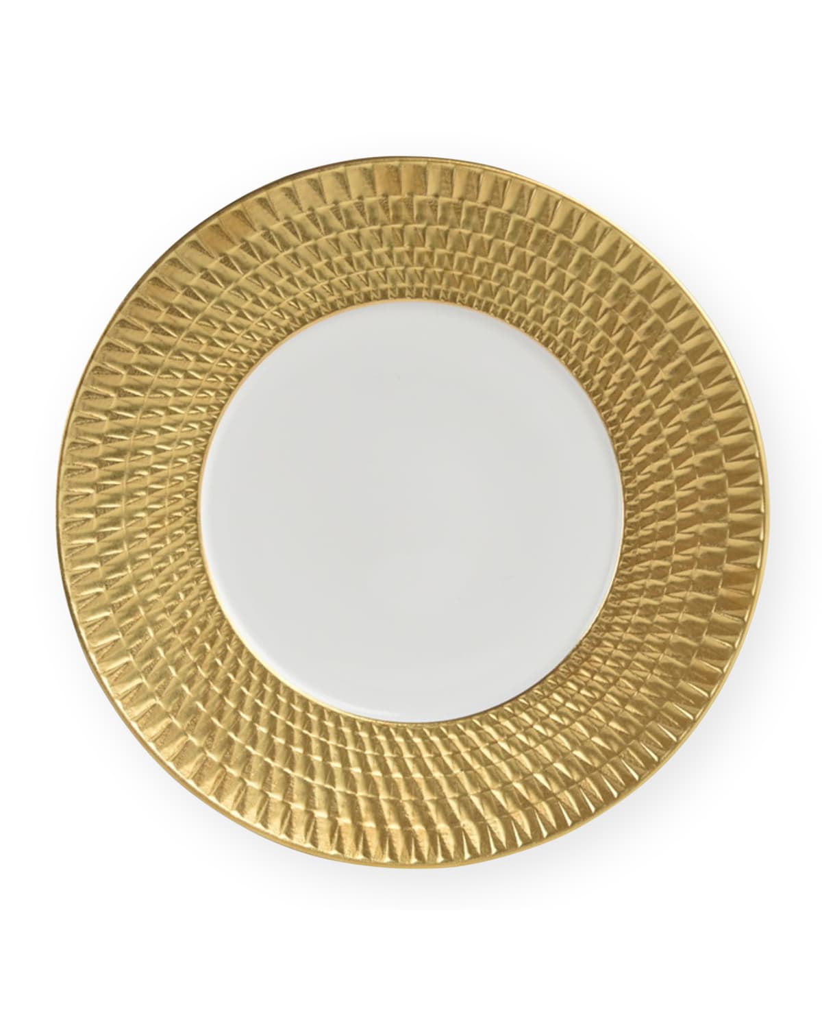 Shop Bernardaud Twist Gold Salad Plate In Gold/white