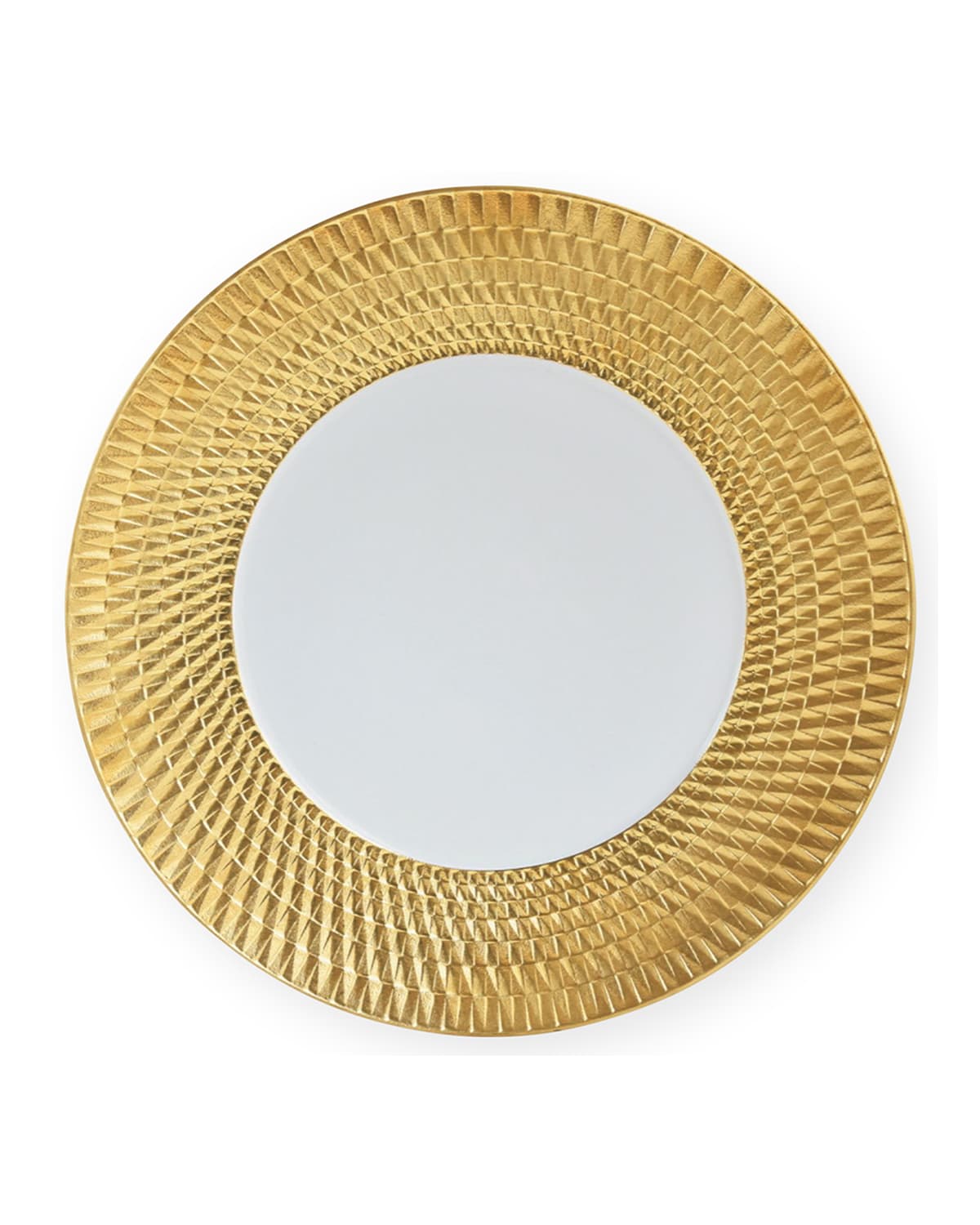 Shop Bernardaud Twist Gold Dinner Plate, 10.6" In Gold/white