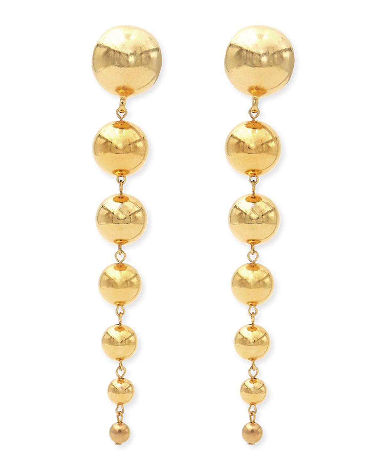 Ben-amun Gold Ball Statement Clip-on Earrings