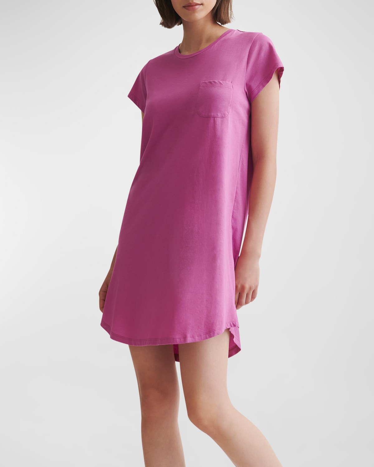Skin Carissa Pima Cotton Sleepshirt In Pink Agate