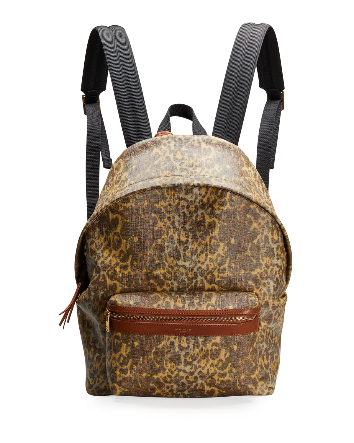 Men's Leopard Canvas Backpack