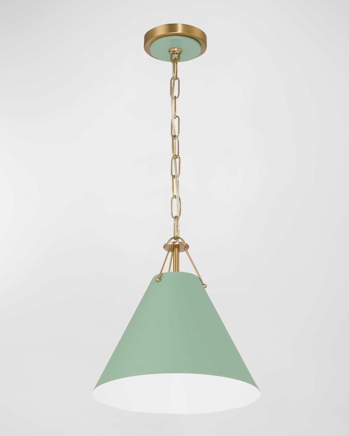 Crystorama Xavier 1-light Pendant Light In Vibrant Gold  Green