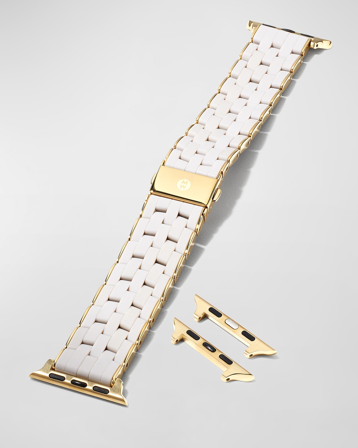 Michele Fivelink Siliconewrapped Bracelet Band For Apple Watch, Wheat