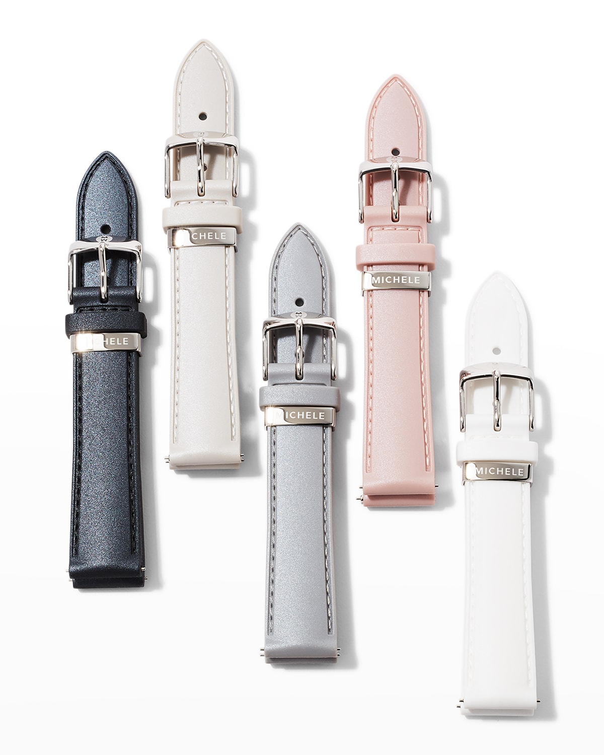 Michele Luxe Neutrals 18mm Silicone Watch Strap Gift Set