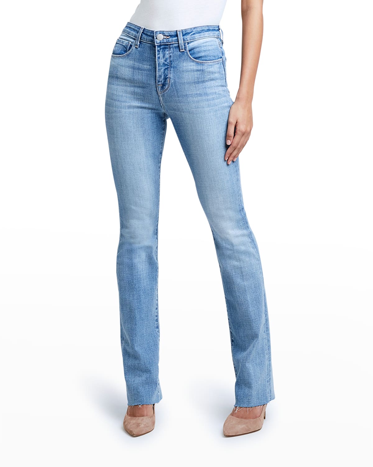L'Agence Ruth High-Rise Straight Jeans