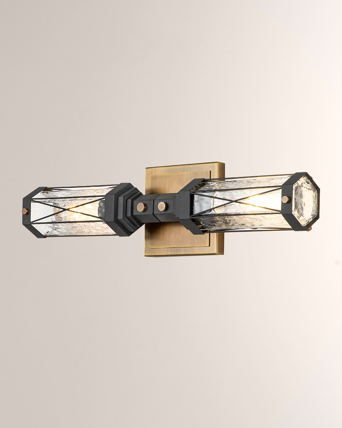 Lucas + Mckearn Abbey 2-light Bath Vanity Light In Brass