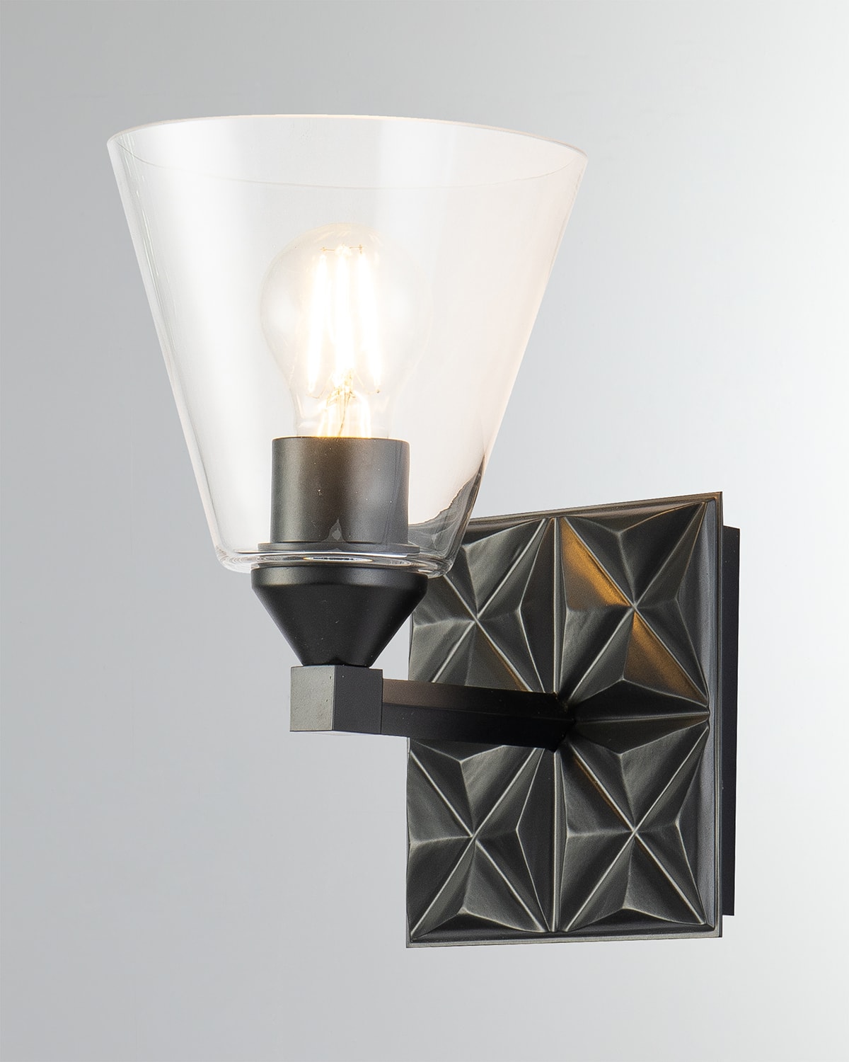 Shop Lucas + Mckearn Alpha 1-light Bath Vanity Light In Black