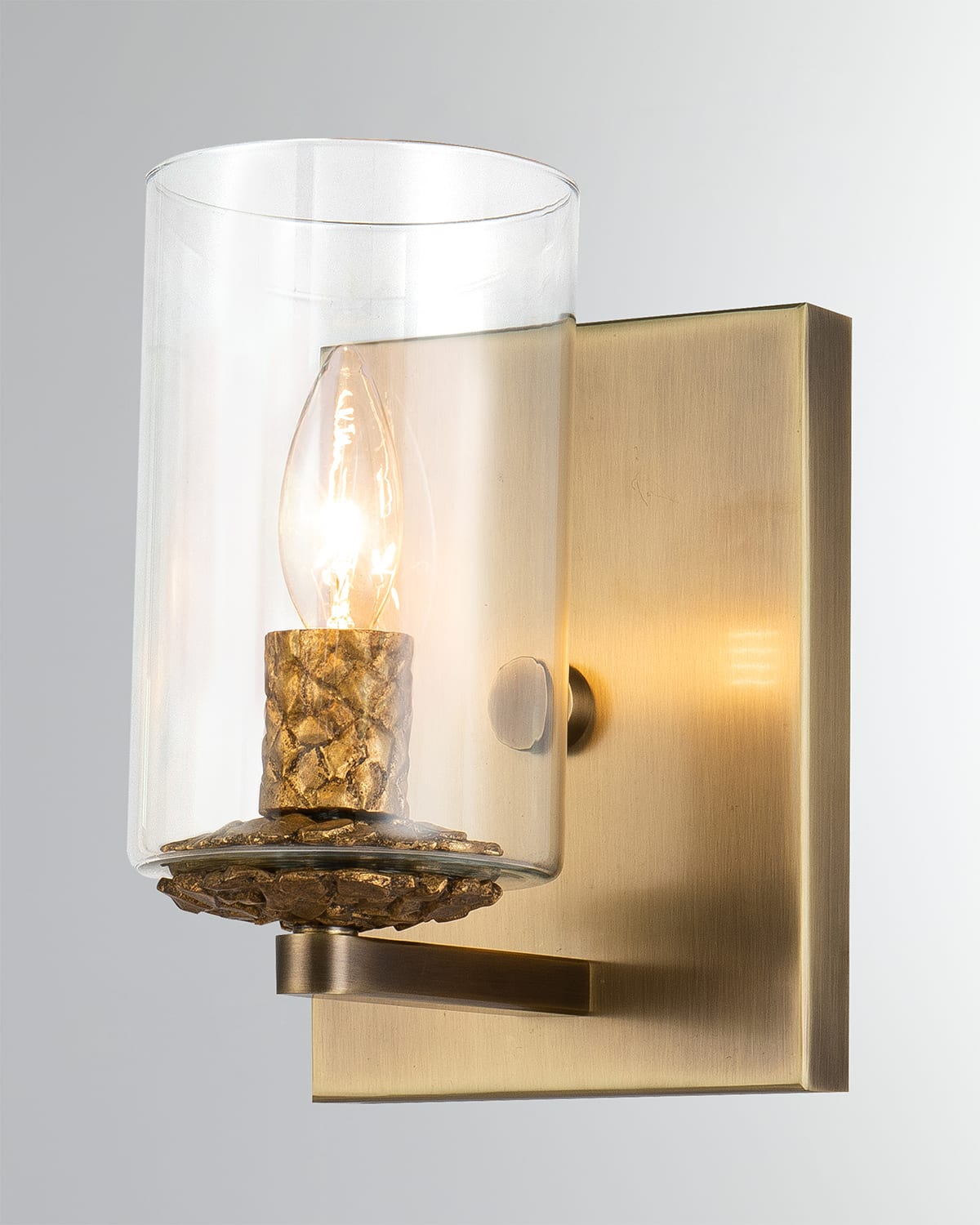 Shop Lucas + Mckearn Bolivar 1-light Bath Vanity Light In Brass