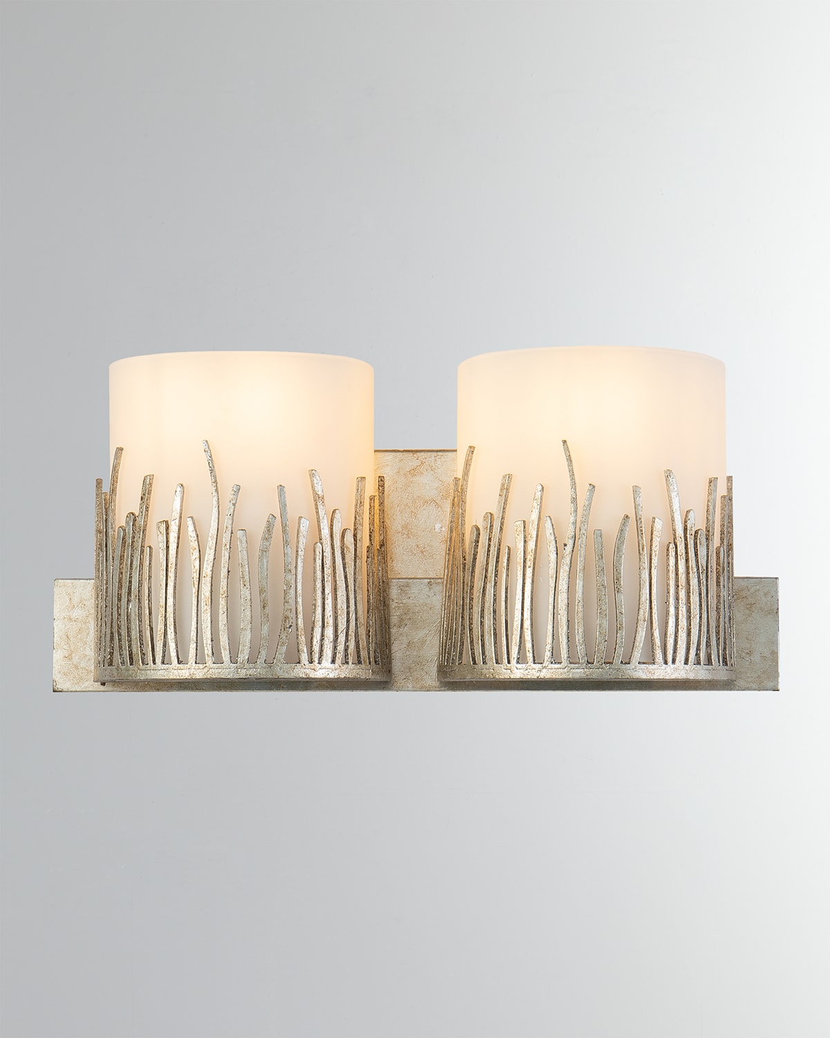 Shop Lucas + Mckearn Sawgrass 2-light Bath Vanity Light In Silver