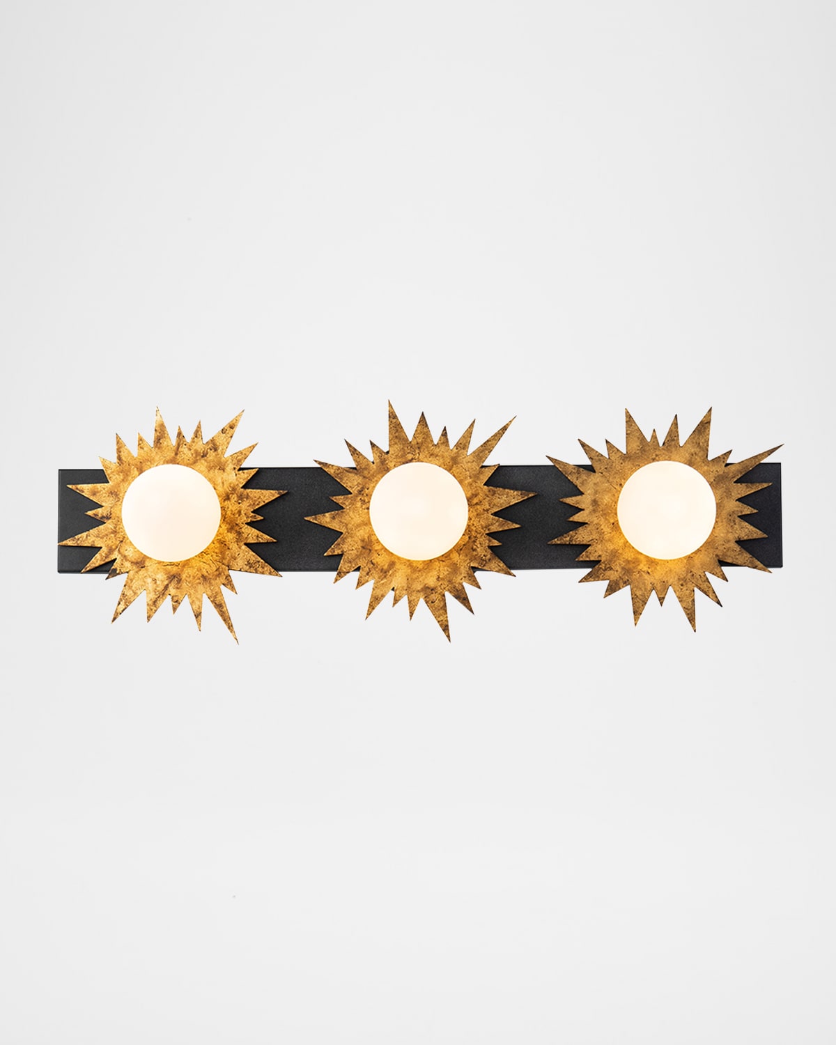 Lucas + Mckearn Soleil 3-light Bath Vanity Light In Brass