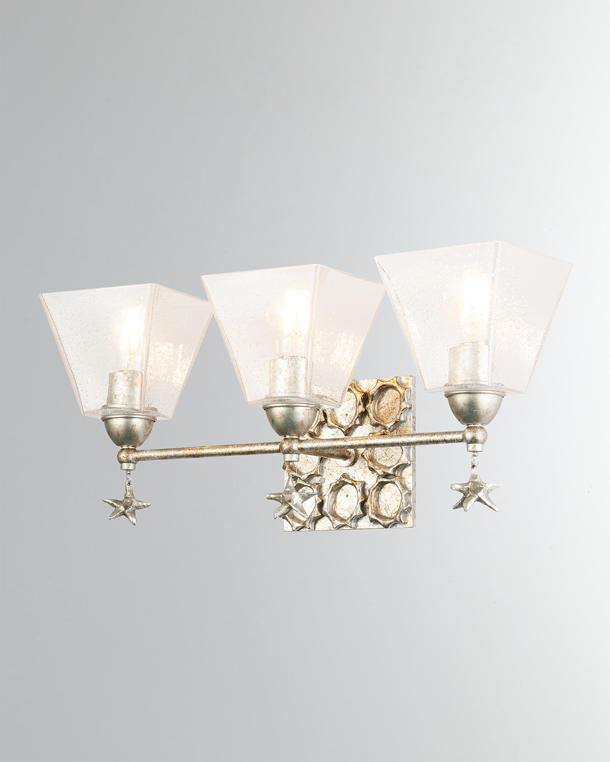 Shop Lucas + Mckearn Star 3-light Bath Vanity Light In Gold