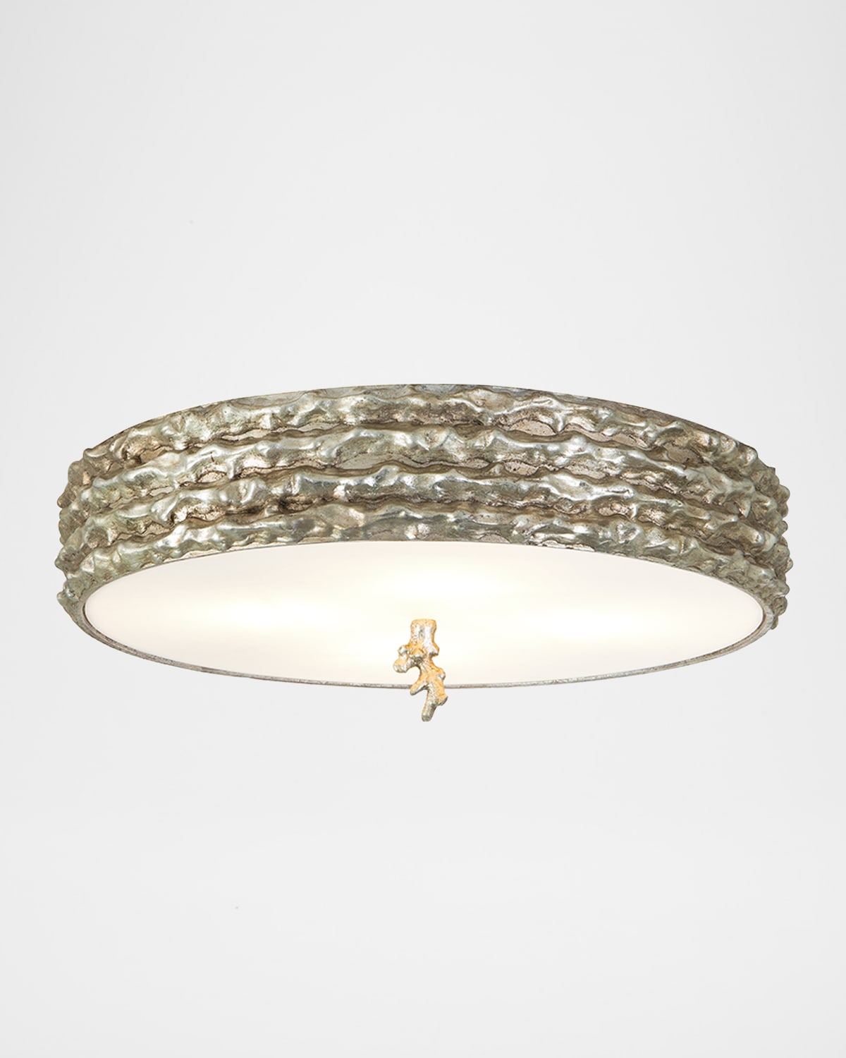 Lucas + Mckearn Trellis 4-light Flush Mount Ceiling Light, 20" In Silver