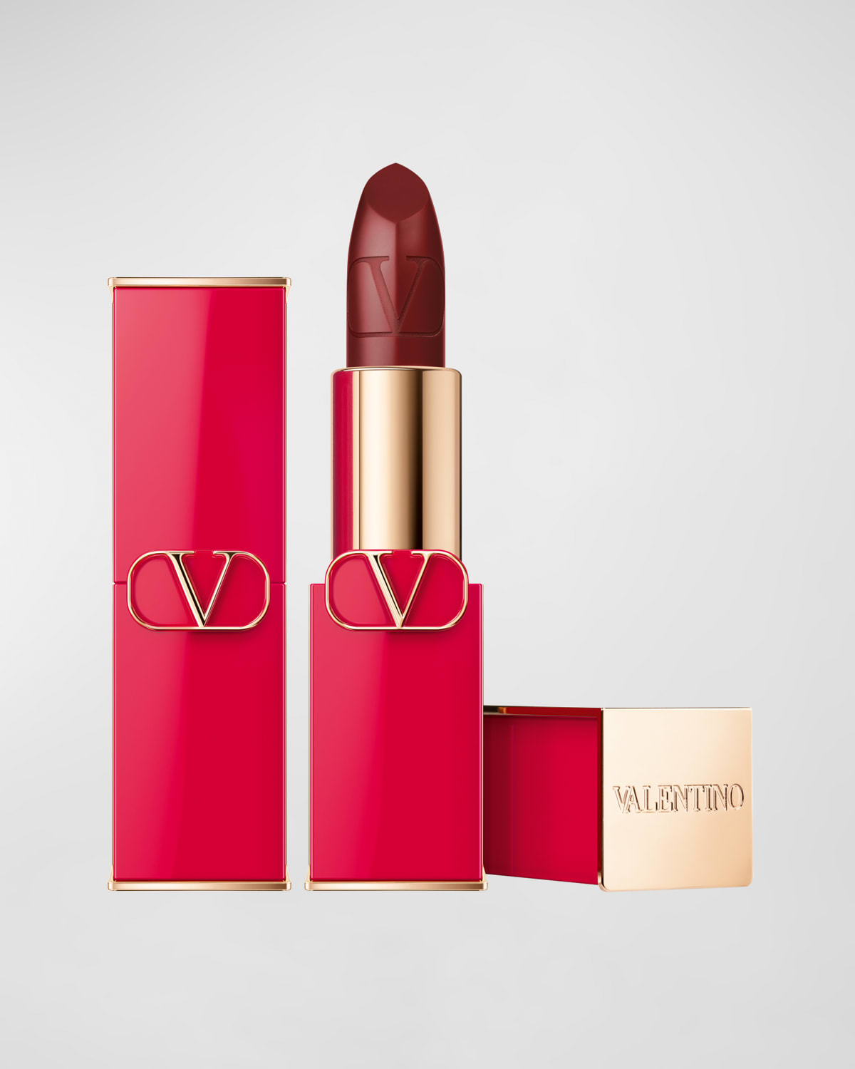 Valentino Rosso Satin  Lipstick In 221r