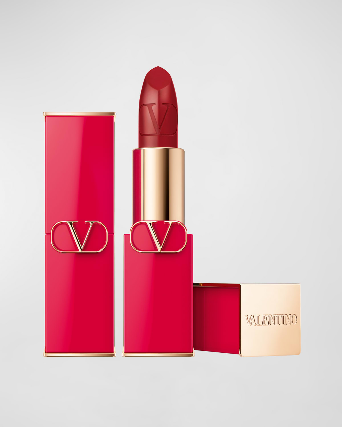 Shop Valentino Rosso Satin  Lipstick In 213r