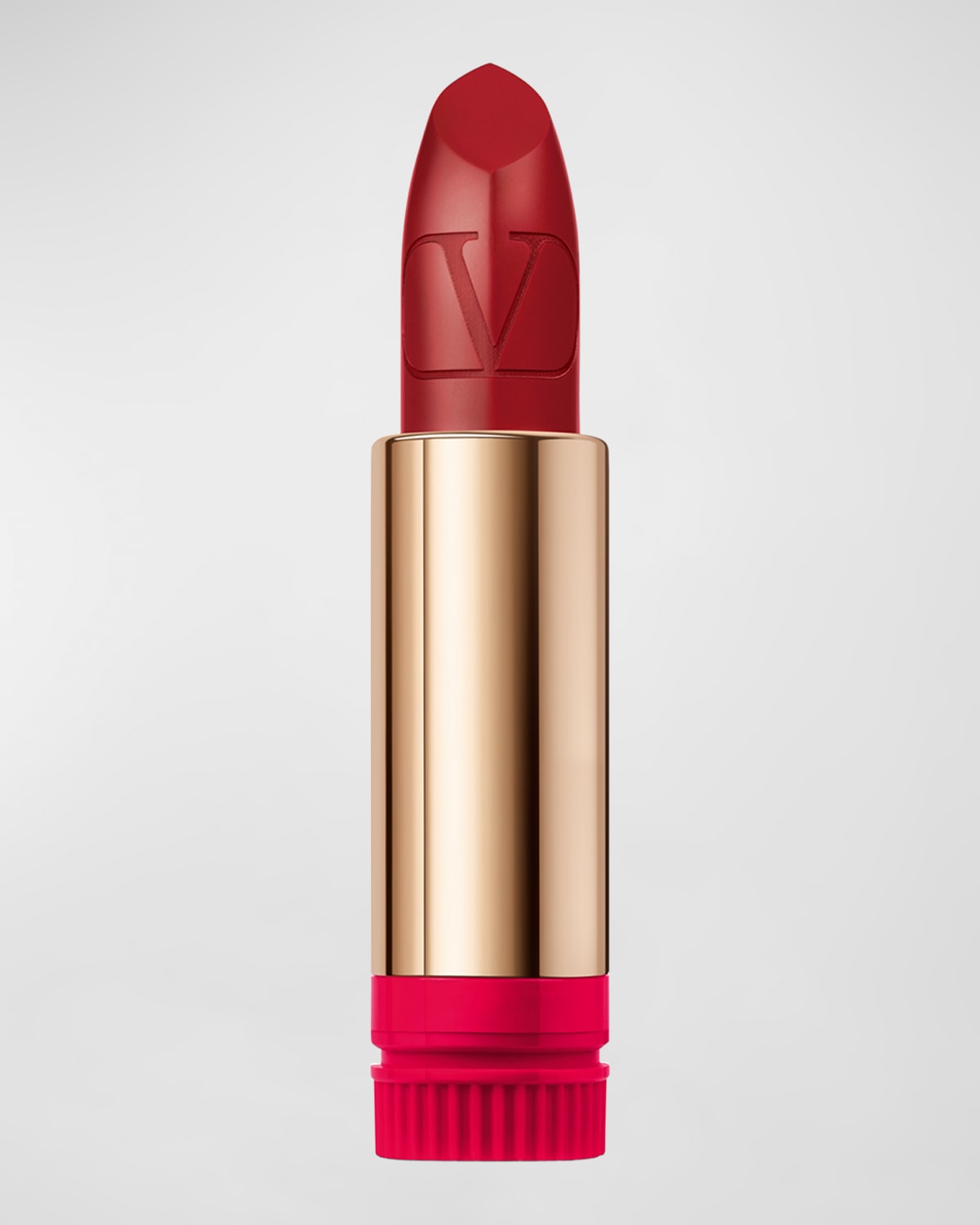 Shop Valentino Satin Rosso  Lipstick Refill In 213r