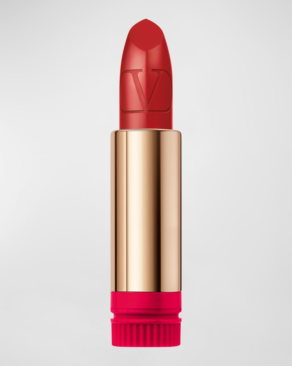 Shop Valentino Satin Rosso  Lipstick Refill In 205a