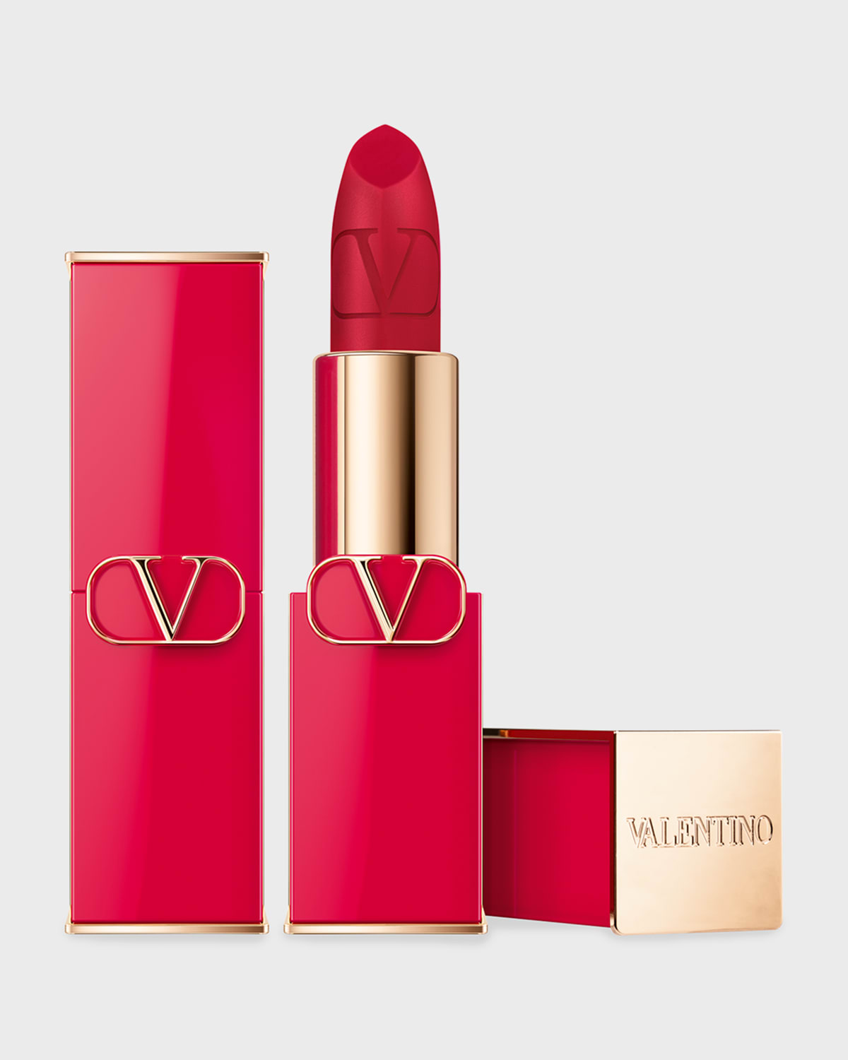 Shop Valentino Rosso Matte  Refillable Lipstick In 215a