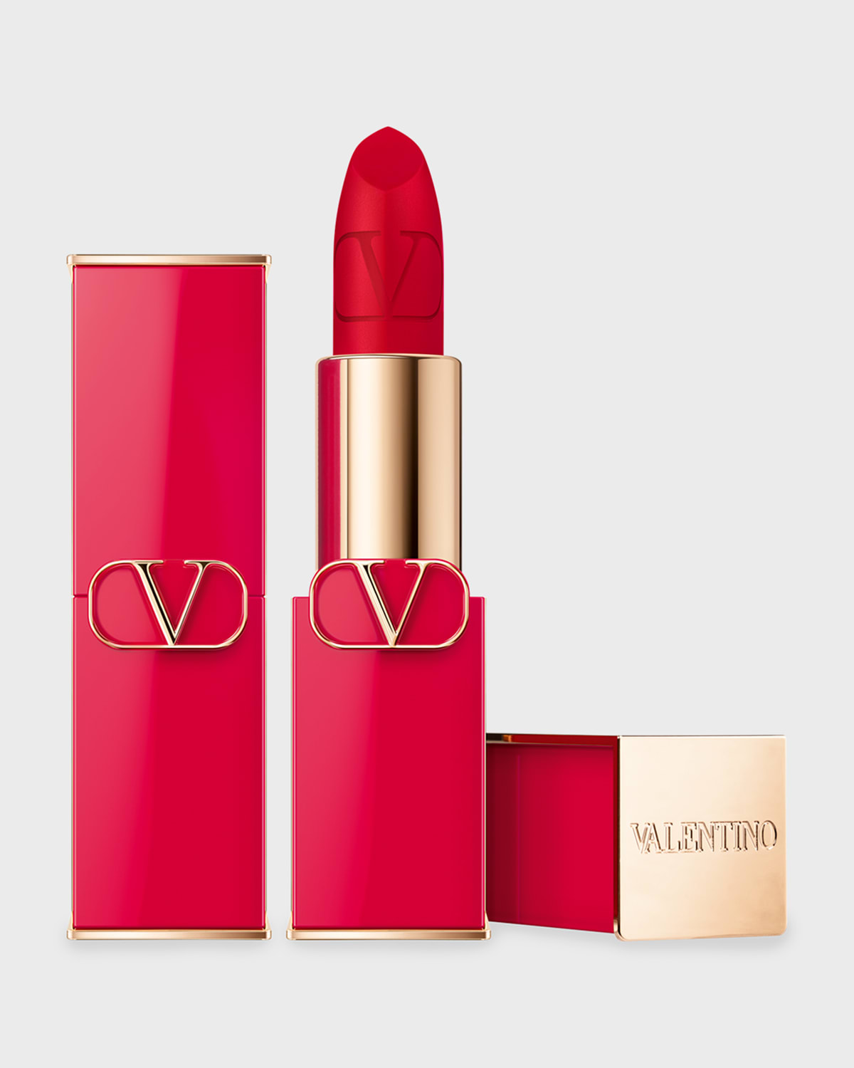 Shop Valentino Rosso Matte  Refillable Lipstick In 22a