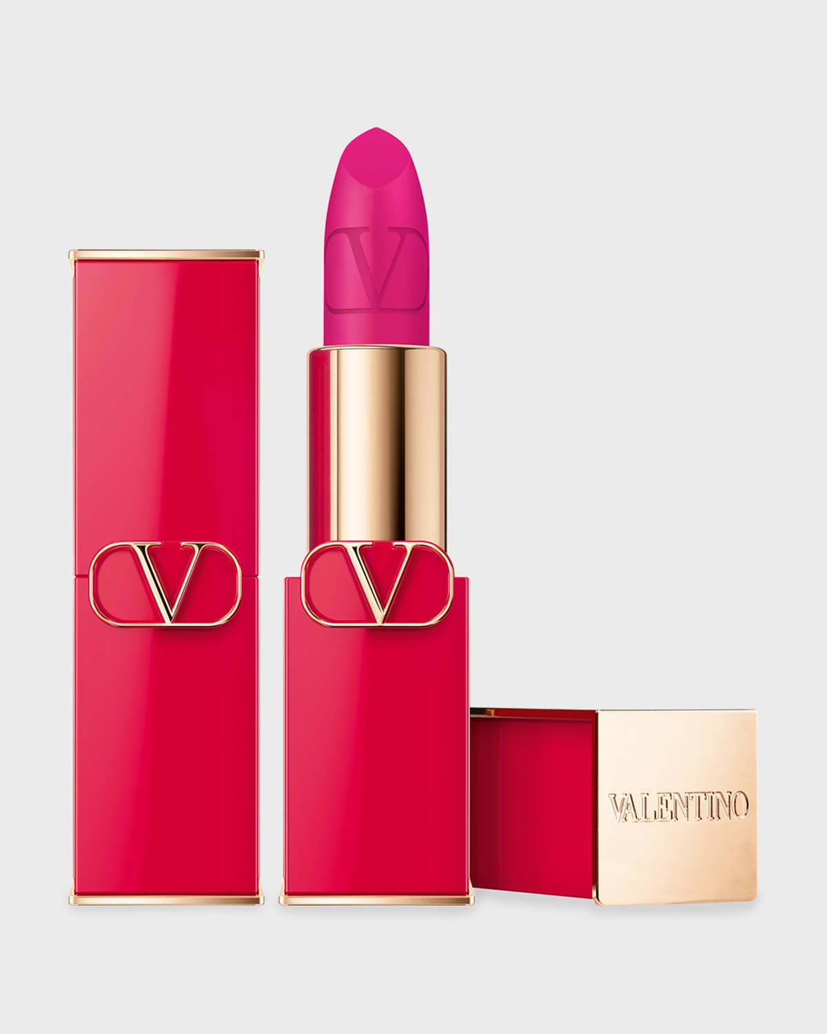 Shop Valentino Rosso Matte  Refillable Lipstick In 302r