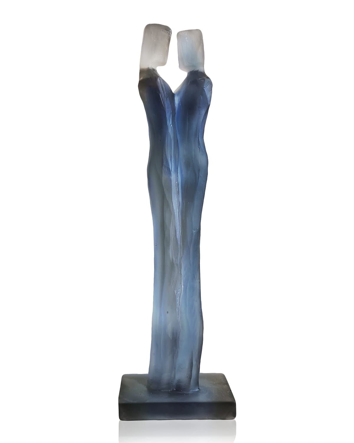 Shop Daum Evidence Crystal Sculpture By Laurence Bonnel In Bluegray