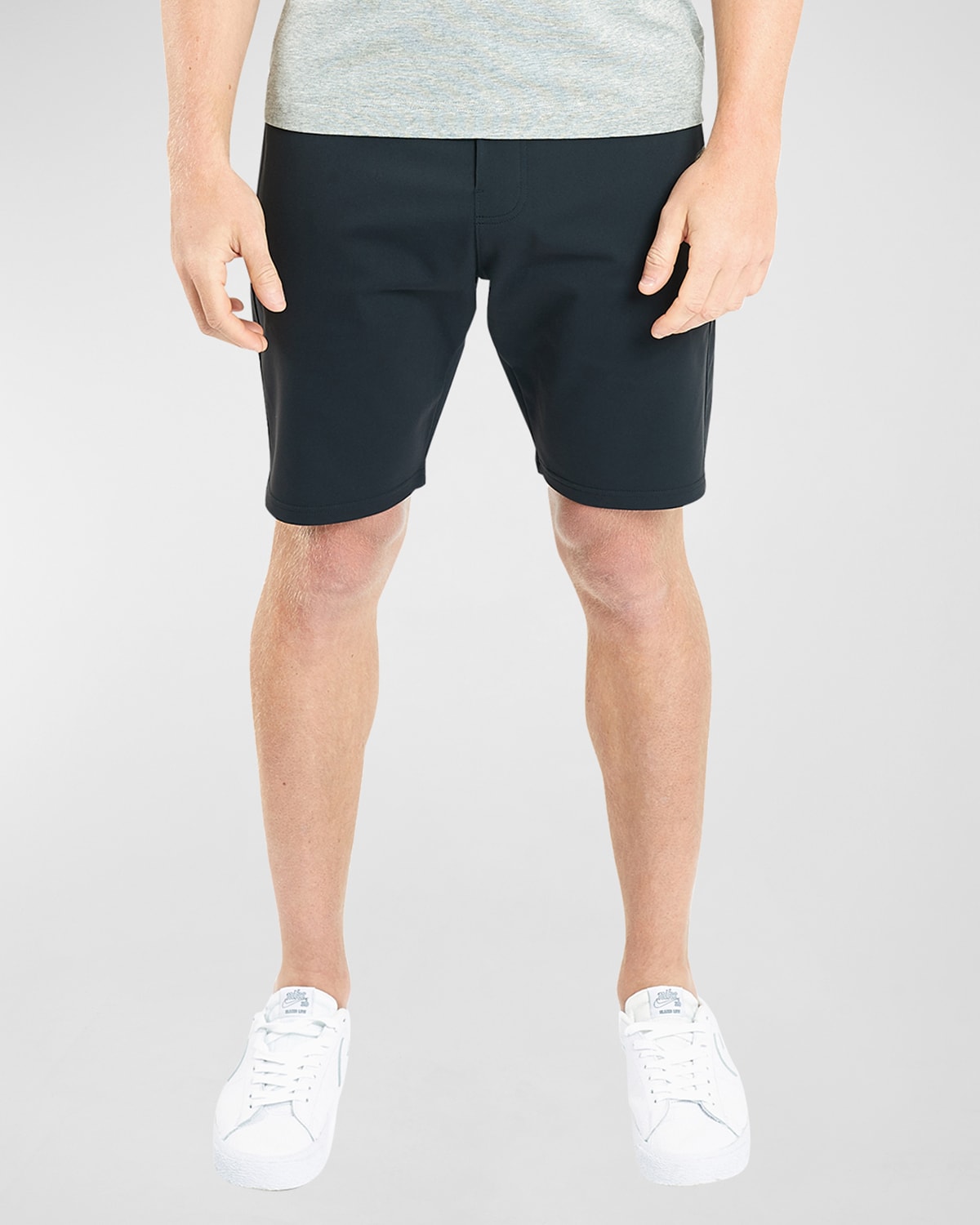 Public Rec Men's All Day Every Day Stretch-nylon Shorts In Black