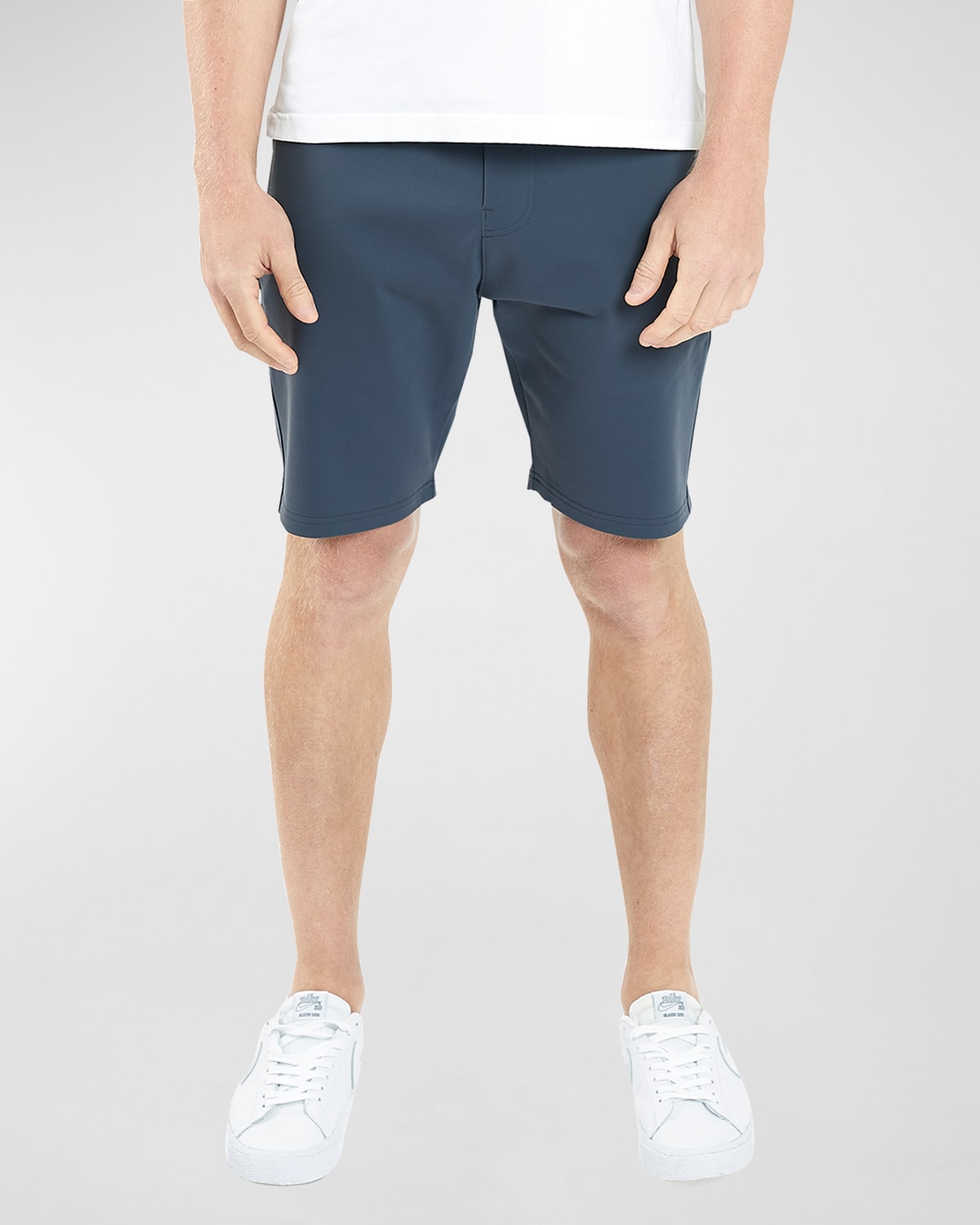 Public Rec Men's All Day Every Day Stretch-nylon Shorts In Stone Grey